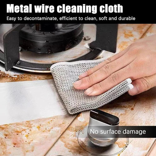 Wire Dish Cloth 🧼 | Complete Kitchen Cleaning Set Of 4 🔥