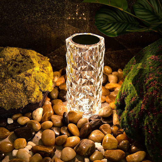 16 Colors Rose Rays Crystal Diamond Table Lamp