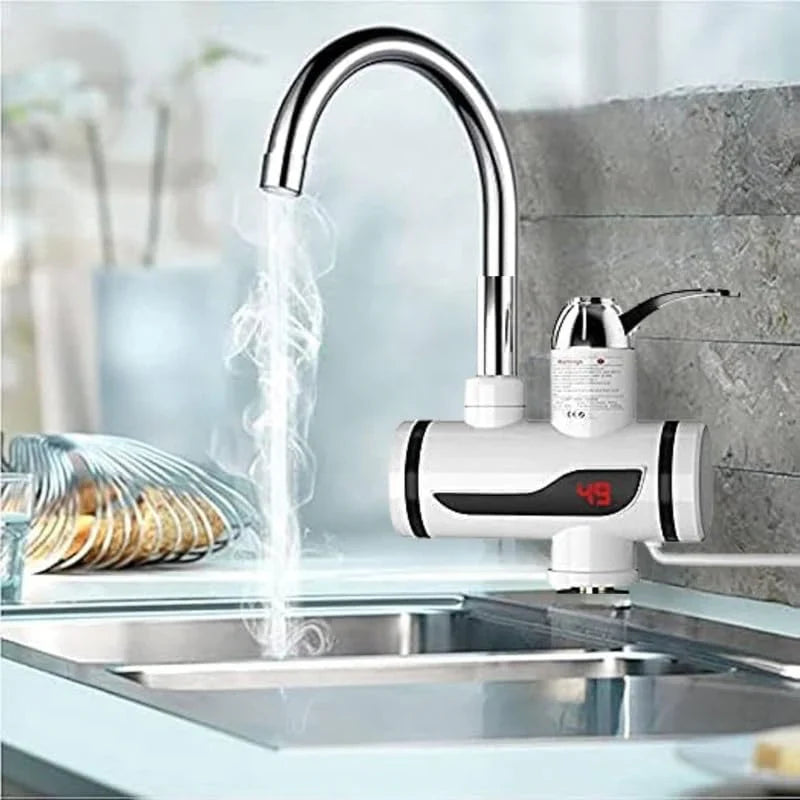Instant 360° Electric Water Heating Tap | Hot And Cold Water Geyser with LED Display