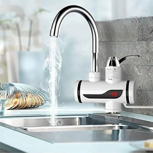 Instant 360° Electric Water Heating Tap | Hot And Cold Water Geyser with LED Display