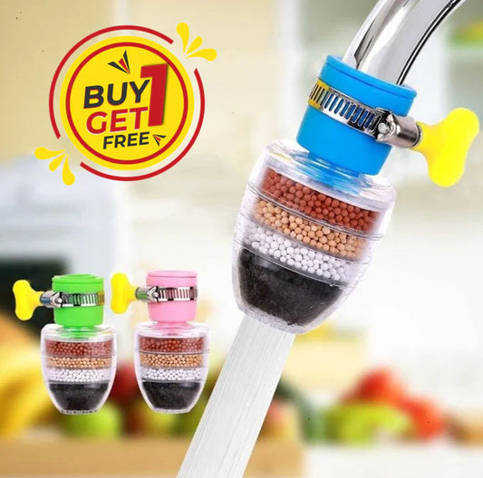 Carbon Clean™ - Charcoal Activated Water Faucet Filter 💧 (Buy 1 Get 1 Free)