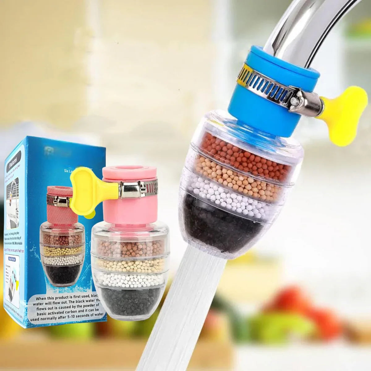 Carbon Clean™ - Charcoal Activated Water Faucet Filter 💧 (Buy 1 Get 1 Free)