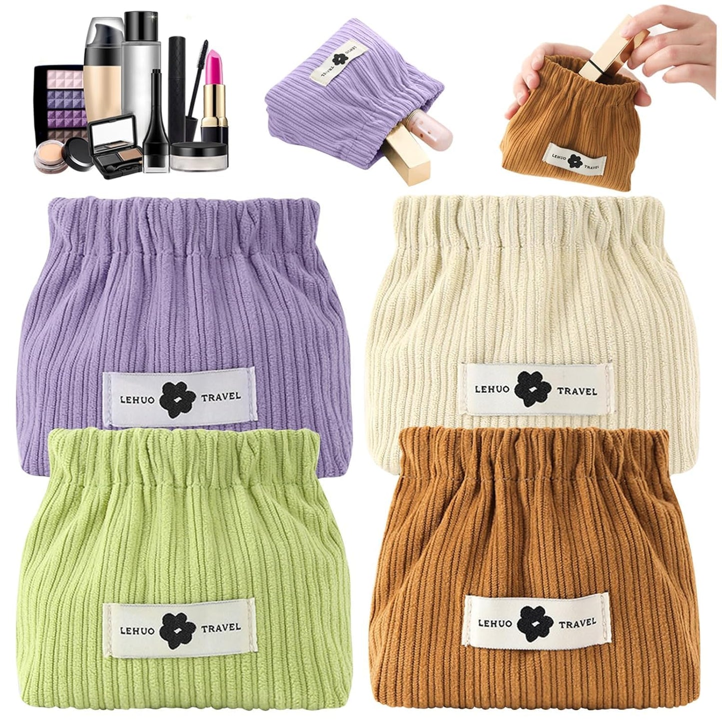 Organize Handbags, Store Tiny Essentials, and Travel in Style with Prasthaan Mini Pouches - Get Pack of 5 at 899 Rs Only