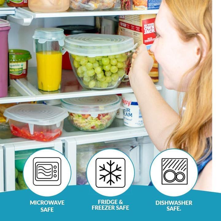 Multipurpose Silicone Lid - Reusable & Microwave Safe