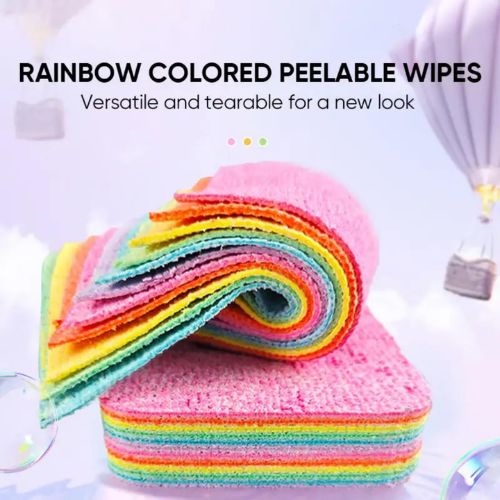 🌈 Rainbow Design Sponge 💥Pack of 12 Pcs @ Rs.699 Only 💥
