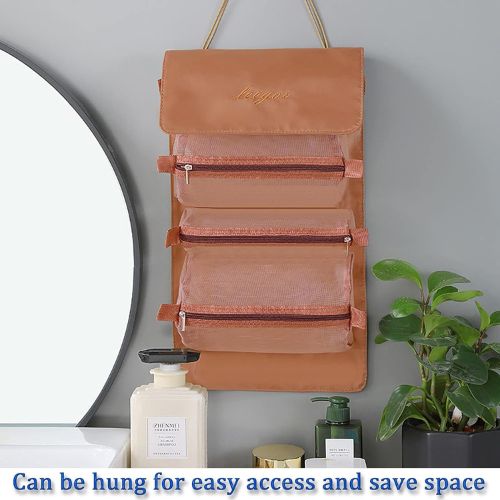 ✨Hanging Roll-Up Makeup Bag