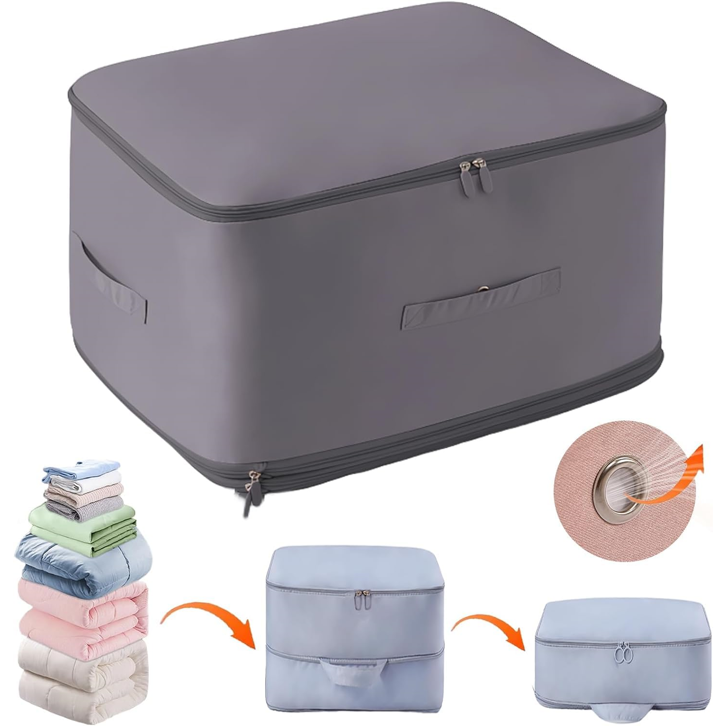 Portable Space Saving Self Compression Organizer